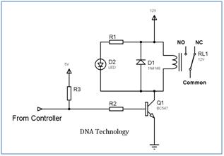 Relay_Driver_Circuit_Using_Single_Transistor
