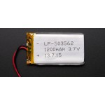 3.7 Volt 1200mAh LiPo Battery