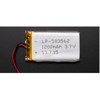 3.7 Volt 1200mAh LiPo Battery 3.7 Volt 1200mAh LiPo Battery