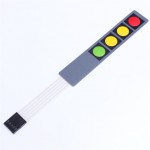 4x1 Key Matrix Membrane Switch Keypad