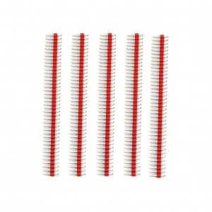1x40 2.54 Mm Berg Strip - Straight Male Header Strip Red 1x40 2.54 Mm Berg Strip - Straight Male Header Strip Red