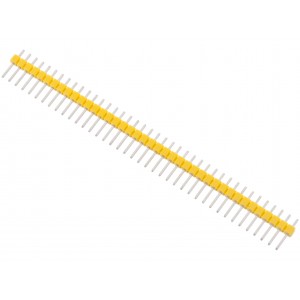 1x40 2.54 Mm Berg Strip - Straight Male Header Strip Yellow 1x40 2.54 Mm Berg Strip - Straight Male Header Strip Yellow