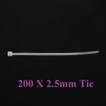 Cable Tie 200 X 2.5 mm (Pack of 100)