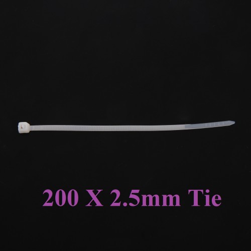 Cable Tie 200 X 2.5 mm (Pack of 100)