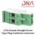 2 Pin Female Straight Screwable Plug 5.08mm (Combicon Connector)