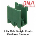 2 Pin Male Straight Header 5.08 mm pitch (Combicon Connector)