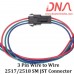 3 Pin Wire to Wire SM Connector (2517/2518)