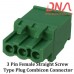 3 Pin Female Straight Screwable Plug 5.08mm (Combicon Connector)