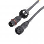 3 pin cable Waterproof pair male / female