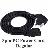 3pin PC Power Cord Regular 3pin PC Power Cord Regular