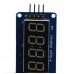 4 Bits Digital LED Tube Clock Display