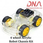 4 wheel Acrylic Robot Chassis Kit