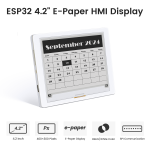 Elecrow CrowPanel ESP32 4.2inch E-paper HMI Display with 400×300 Resolution, Black/White, SPI Interface (DIE07300S)