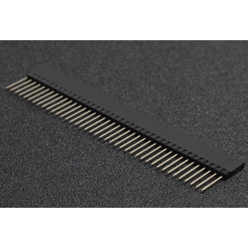 1x40 2.54 mm Berg Strip - Stackable Female Header 40 Pin
