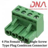 4 Pin Female Right Angle Screwable Plug 5.08mm (Combicon Connector) 4 Pin Female Right Angle Screwable Plug 5.08mm (Combicon Connector)