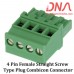 4 Pin Female Straight Screwable Plug 5.08mm (Combicon Connector)