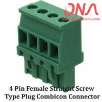 4 Pin Female Straight Screwable Plug 5.08mm (Combicon Connector) 4 Pin Female Straight Screwable Plug 5.08mm (Combicon Connector)