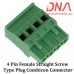 4 Pin Female Straight Screwable Plug 5.08mm (Combicon Connector)