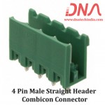 4 Pin Male Straight Header 5.08 mm pitch (Combicon Connector)