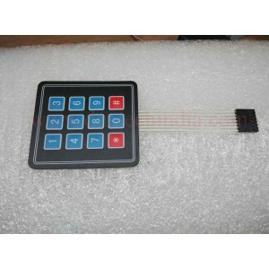 4X3 MATRIX KEYPAD WITH MEMBRANE SWITCHES
