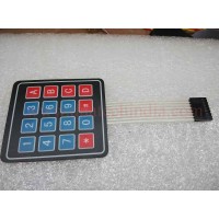 4X4 MATRIX KEYPAD WITH MEMBRANE SWITCHES 4X4 MATRIX KEYPAD WITH MEMBRANE SWITCHES