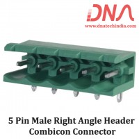5 Pin Male Right Angle Header 5.08 mm pitch (Combicon Connector) 5 Pin Male Right Angle Header 5.08 mm pitch (Combicon Connector)