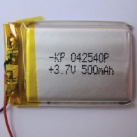 3.7 volt 500mAh LiPo Battery 3.7 volt 500mAh LiPo Battery