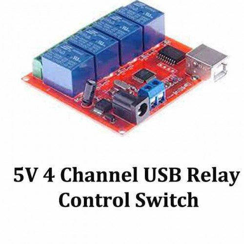 5V 4 Channel USB Relay Control Switch