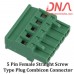 5 Pin Female Straight Screwable Plug 5.08mm (Combicon Connector)