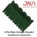 5 Pin Male Straight Header 5.08 mm pitch (Combicon Connector)