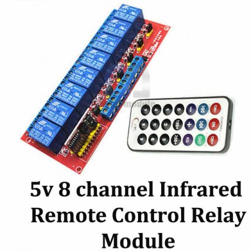 5V 8 Channel Infrared Remote Control Relay Module