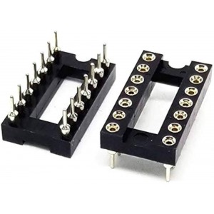 14 PIN NARROW SIL ROUND PIN IC BASE SOCKET 14 PIN NARROW SIL ROUND PIN IC BASE SOCKET