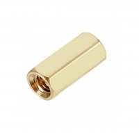 M3 X 10mm Female-Female Brass Hex Threaded Pillar Standoff Spacer M3 X 10mm Female-Female Brass Hex Threaded Pillar Standoff Spacer