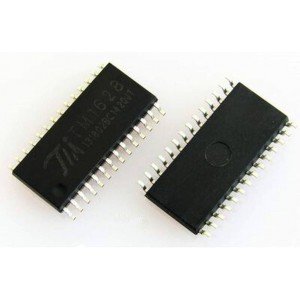 TM1628  7 Digit Seven Segment Display Driver - 8x2 Key scan - I2C/ TWI Interface - SOIC28 IC