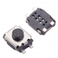 2 Pin 3x4x2mm Round Button SPST Straight Tactile SMD Switch 2 Pin 3x4x2mm Round Button SPST Straight Tactile SMD Switch