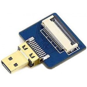 Waveshare DIY HDMI Cable Straight Micro HDMI Plug Adapter