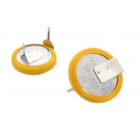 CR1220 3V Non Rechargeable Lithium Coin Cell with Solder Tabs CR1220 3V Non Rechargeable Lithium Coin Cell with Solder Tabs