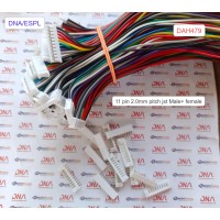 11 pin 2.0mm pitch JST Male And Female Connector 11 pin 2.0mm pitch JST Male And Female Connector