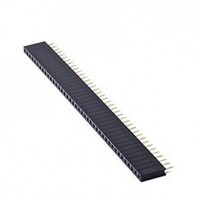 1x40 2 mm Berg Strip  Straight Female Header Strip