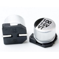 100uf 16 VOLT SMD ELECTROLYTIC CAPACITOR(MAKE:HYNCDZ)