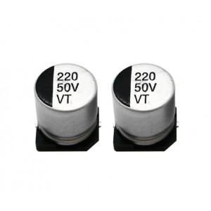 220uf 50 VOLT SMD ELECTROLYTIC CAPACITOR (MAKE:HYNCDZ)