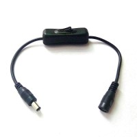 DC5.5mm M-FM extension with ON-OFF switch DC5.5mm M-FM extension with ON-OFF switch