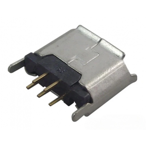 Micro USB Type B Connector, USB 2.0, Receptacle, 5 Ways, Through Hole Mount, Vertical Micro USB Type B Connector, USB 2.0, Receptacle, 5 Ways, Through Hole Mount, Vertical