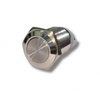 SS Switch IP67 16mm Momentary (Flat Head) 3 Pin