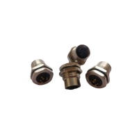 4PIN M12 BULKHEAD FRONT NUT 16*1.5 4P MALE D CODE CONNECTOR 4PIN M12 BULKHEAD FRONT NUT 16*1.5 4P MALE D CODE CONNECTOR