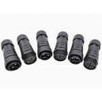 4 PIN WATERPROOF CABLE SCREW MALE FEMALE CONNECTOR
