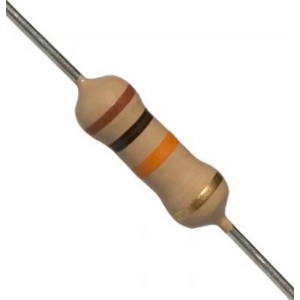 3K9 Ohm 1/2W Carbon Film Resistor 1% Tolerance