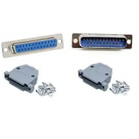 DB25 Male/Female Connector With Cover DB25 Male/Female Connector With Cover