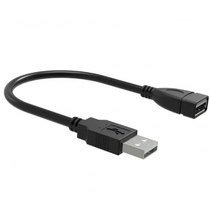 Flexible USB 2.0 Male to Female Extension Plug/Socket Adapter Cable-30 CM