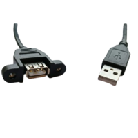 Panel Mount USB A Type Female to Male 0.5m / 50cm Cable Panel Mount USB A Type Female to Male 0.5m / 50cm Cable